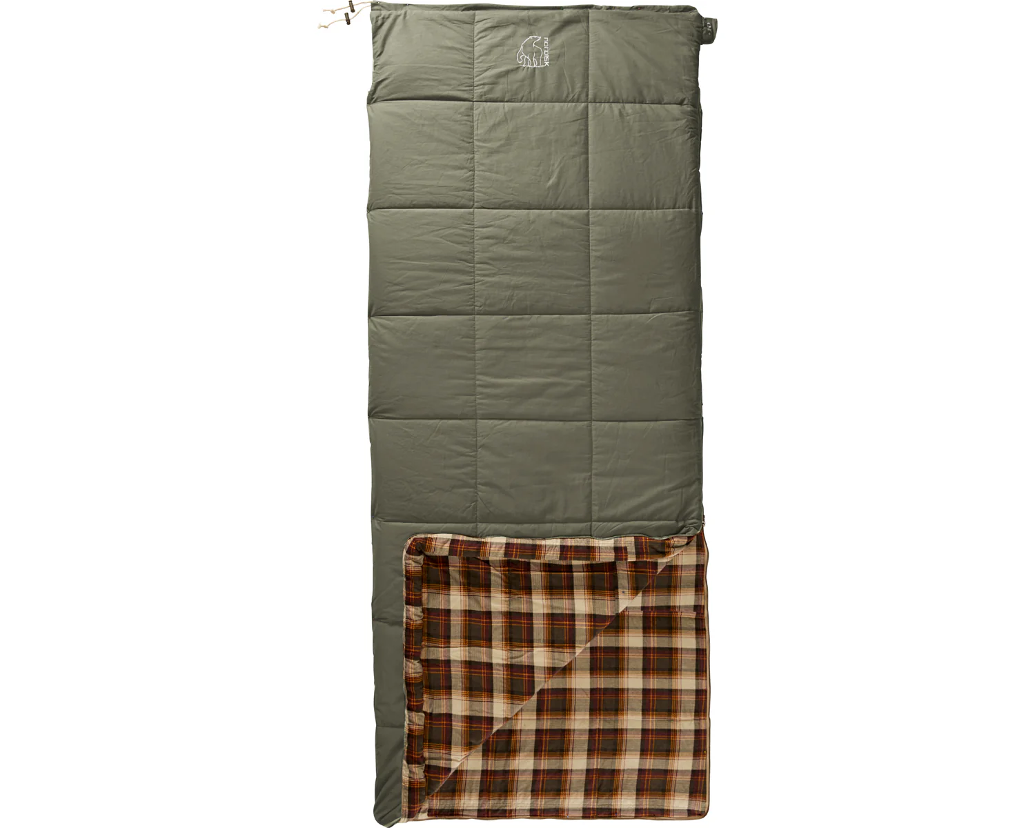 Almond +10° Sleeping Bag - Bungee Cord Brown - Image 3