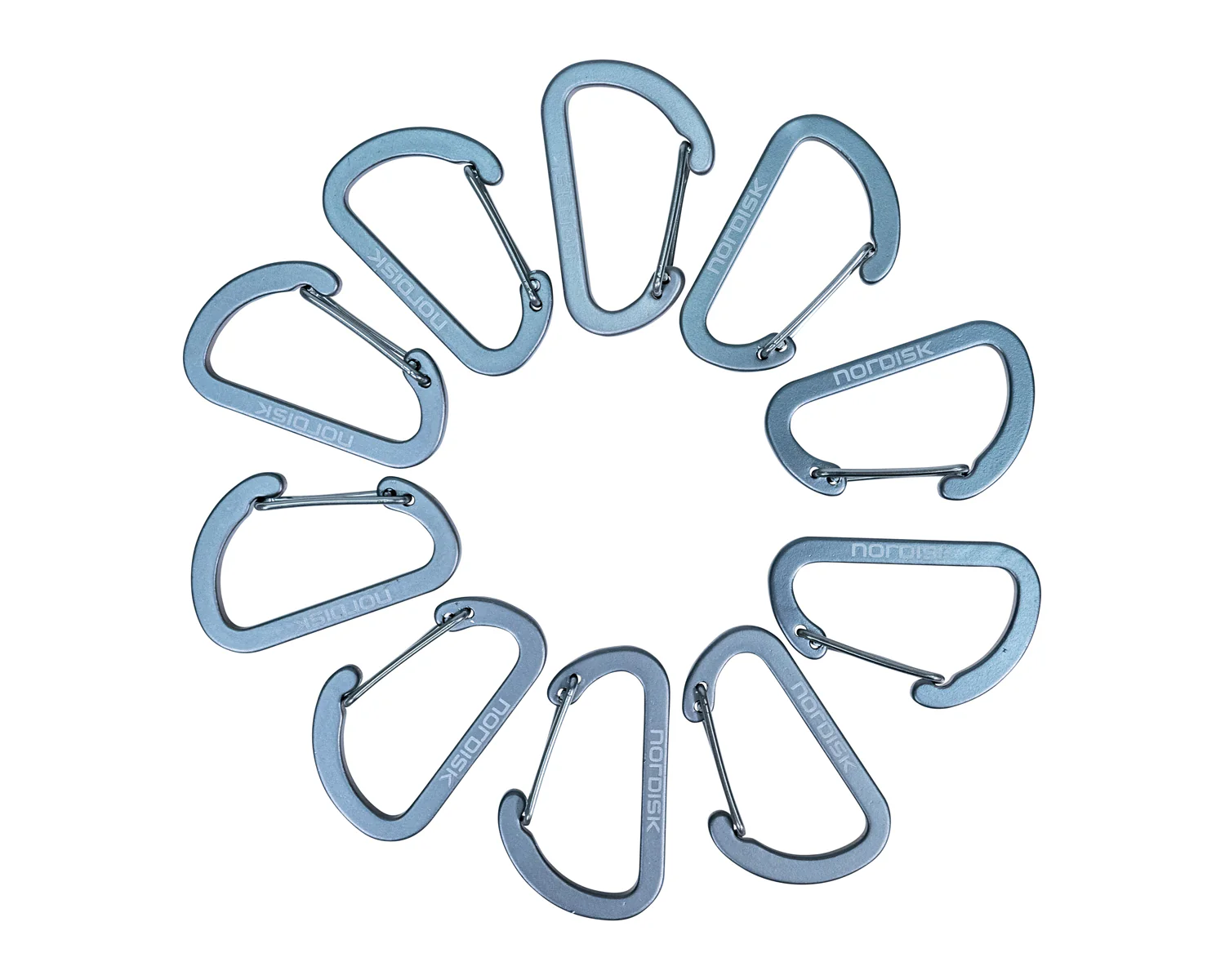 Aluminium Hook S (10 pcs) - Matt Silver - Image 2