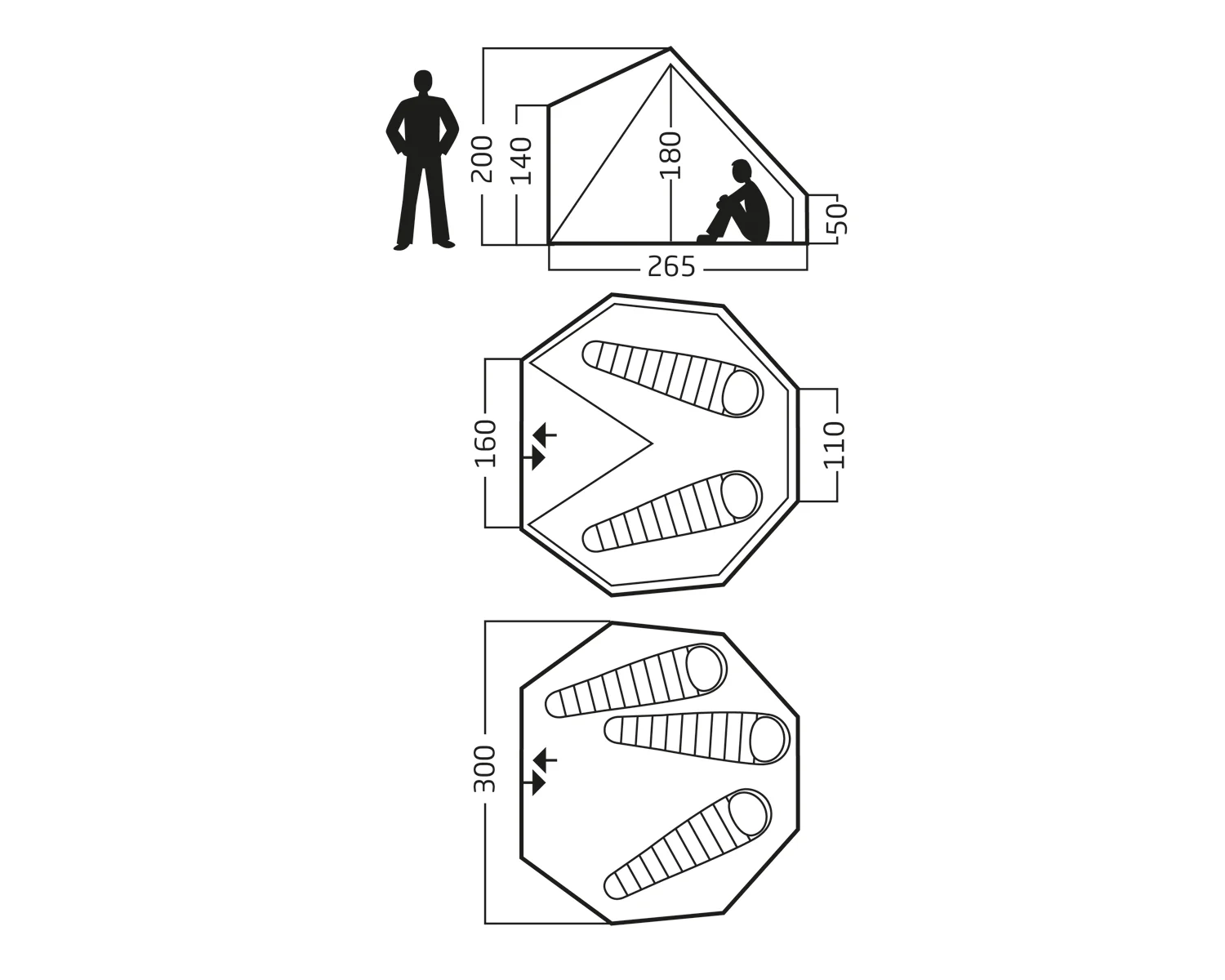 Asgard 7.1 Glamping Tent - 7.1 m² | 3 person | Denim - Image 9