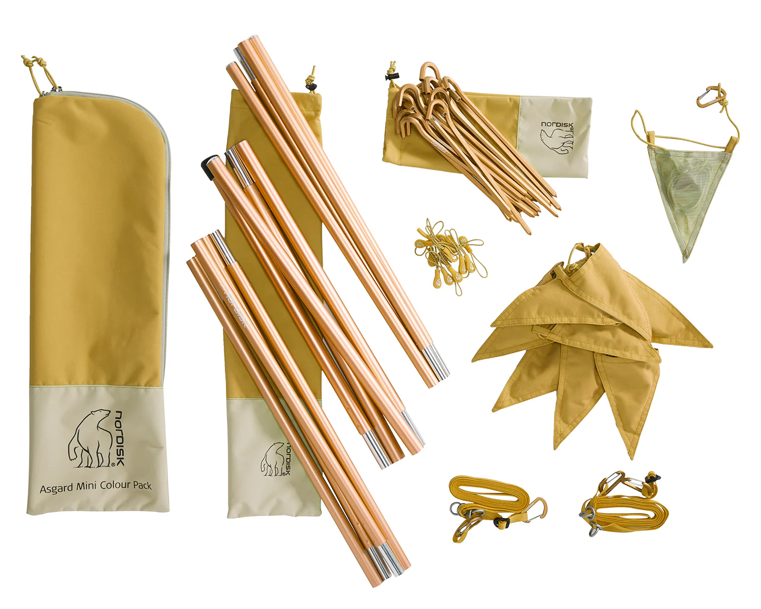 Asgard Tech Mini Tent Incl. Colour Pack - 2 person | Mustard Yellow - Image 33