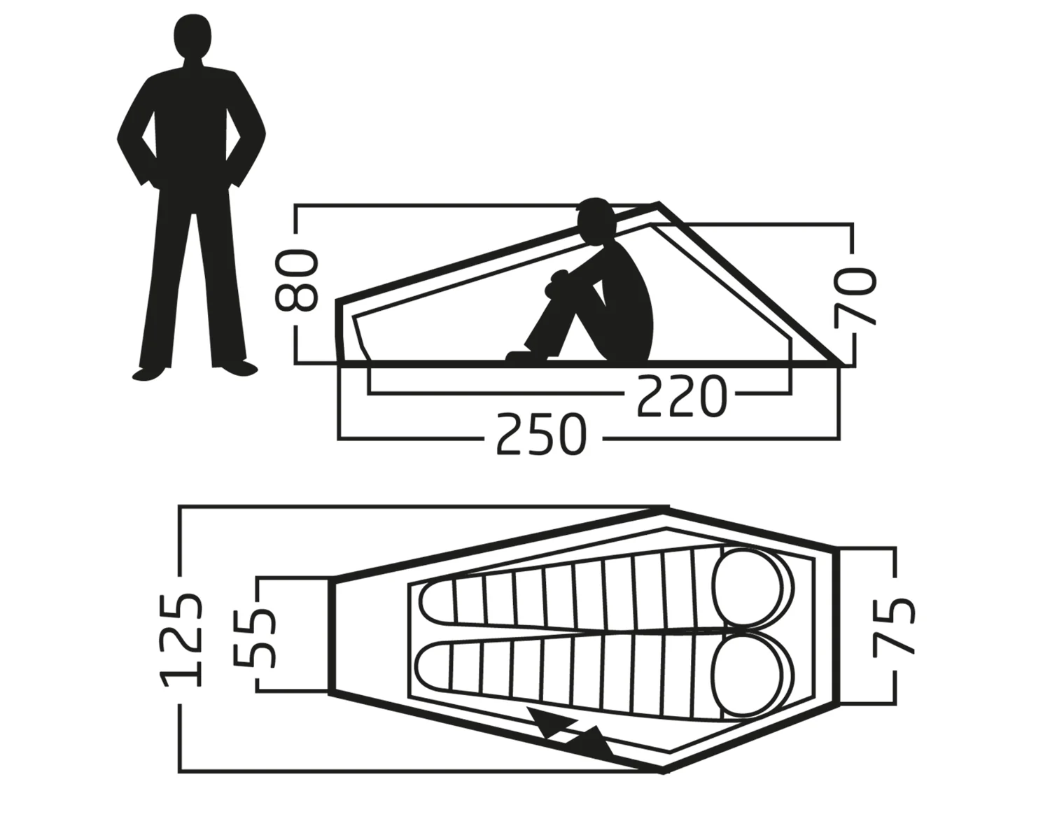 Lofoten 2 ULW Tent - 2 person | Forest Green - Image 4