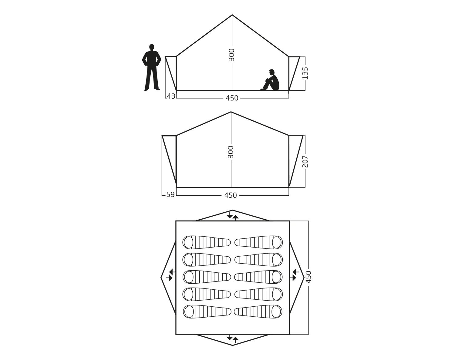 Midgard 20 Glamping Tent - 20 m² | 10 person | Sandshell - Image 11