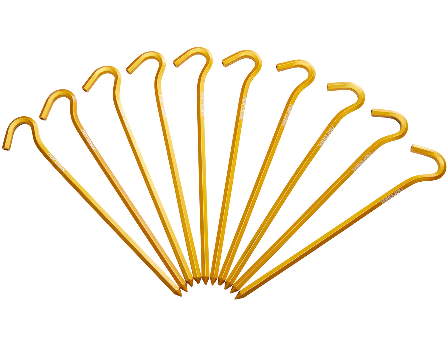 Aluminium Skewer Pegs (10 pcs) - Mustard Yellow - Image 3