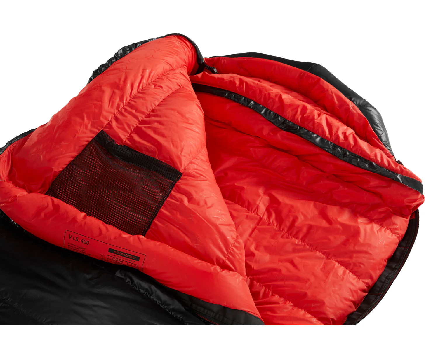 VIB 400 Sleeping Bag - Left Zip | Black - Image 7