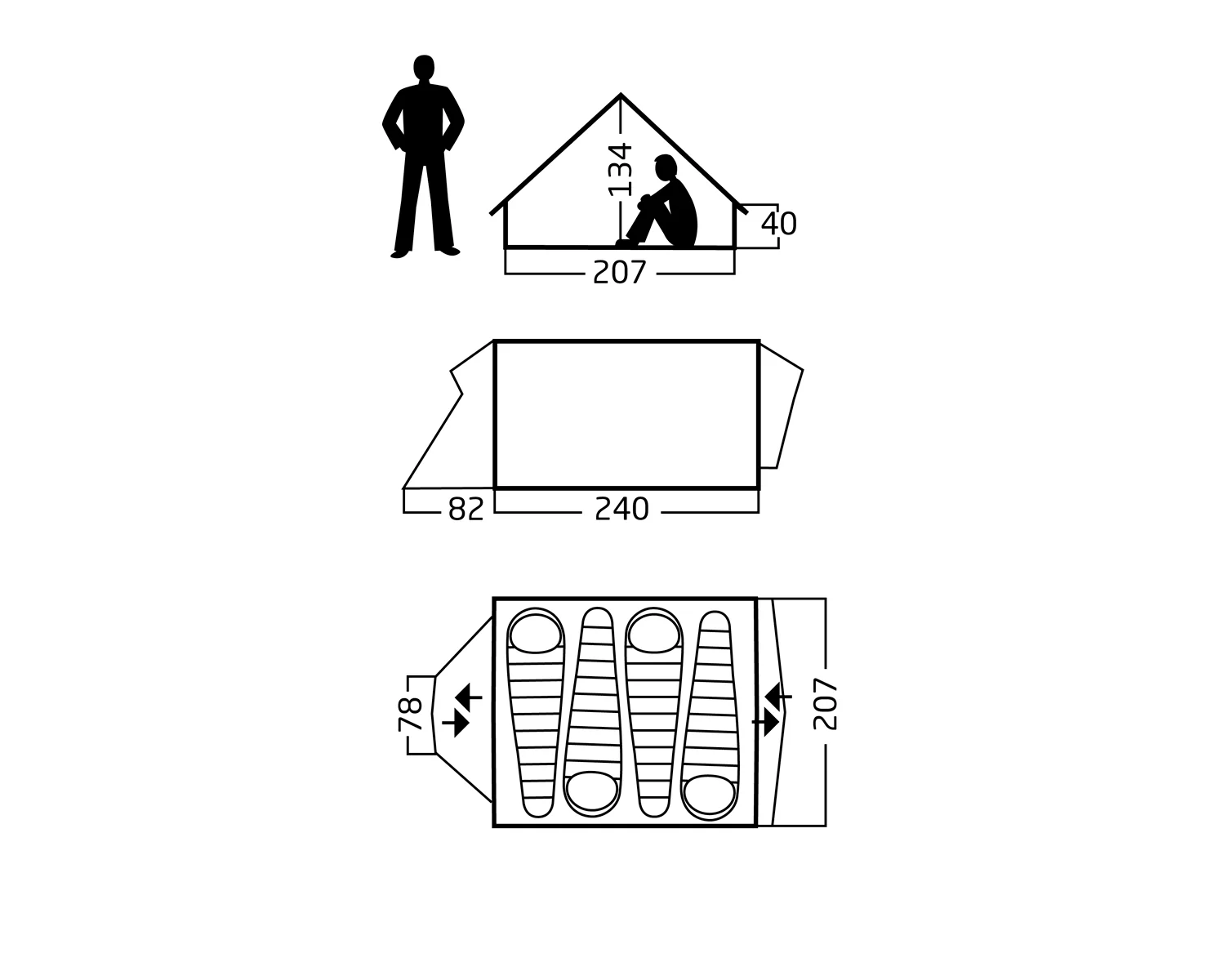 Vimur 4.8 Glamping Tent - 4.8 m² | 4 person | Sandshell - Image 11