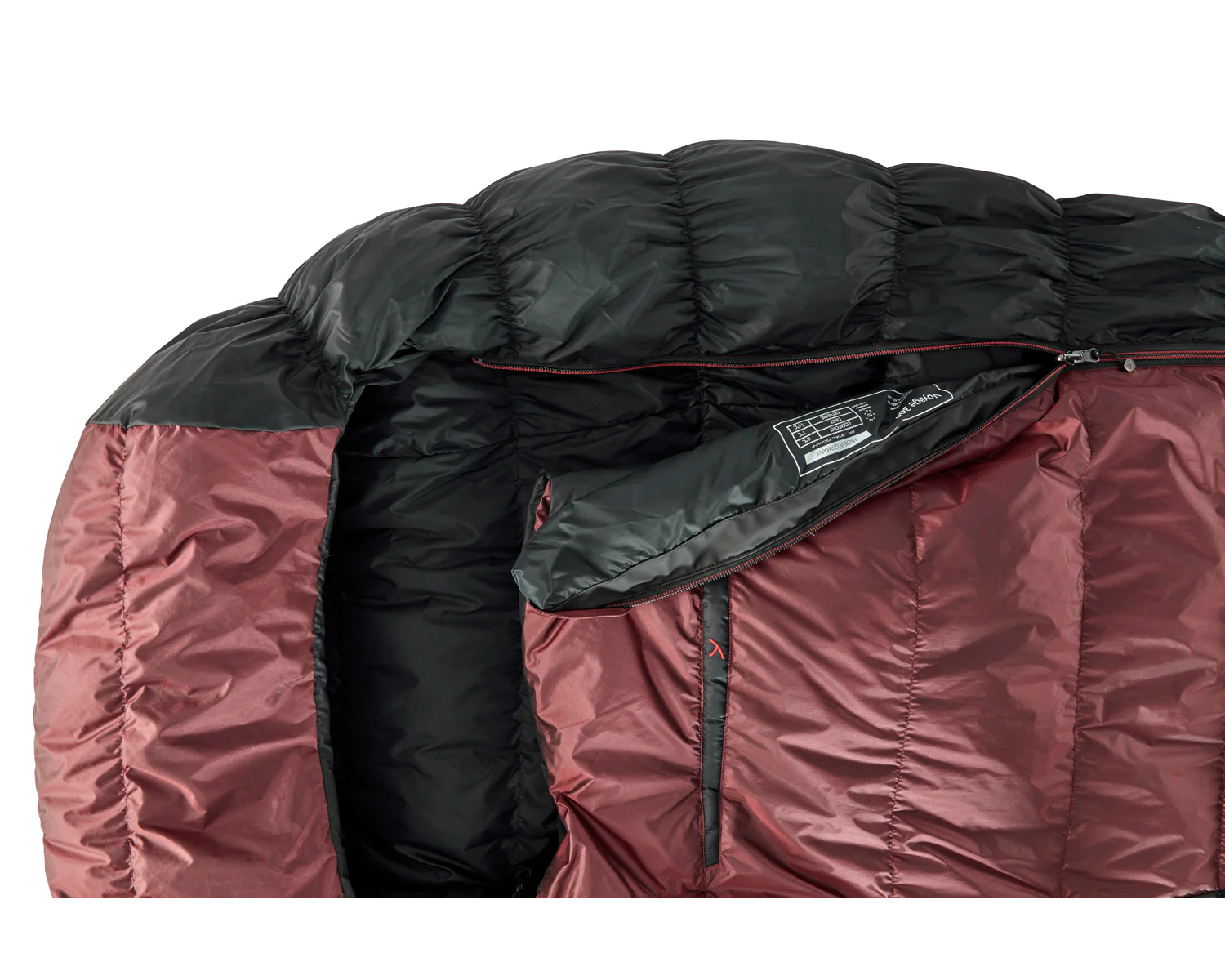 Voyage 300 Sleeping Bag - Left Zip | Ribbon Red - Image 5