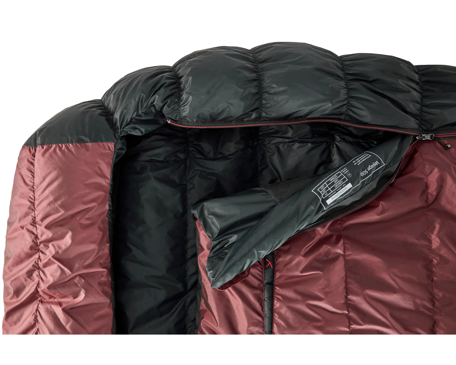 Voyage 500 Sleeping Bag - Left Zip | Ribbon Red - Image 5