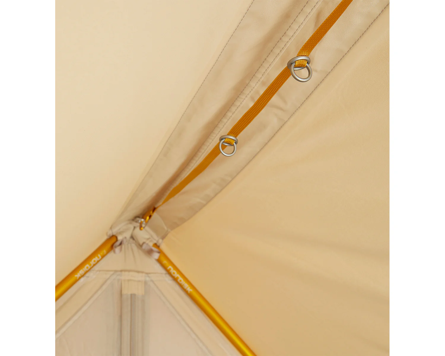 Ydun Tech Mini Glamping Tent Incl. Colour Pack - 2 person | Mustard Yellow - Image 10
