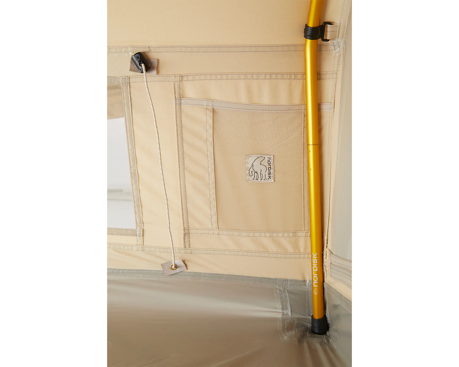 Ydun Tech Mini Glamping Tent Incl. Colour Pack - 2 person | Mustard Yellow - Image 11