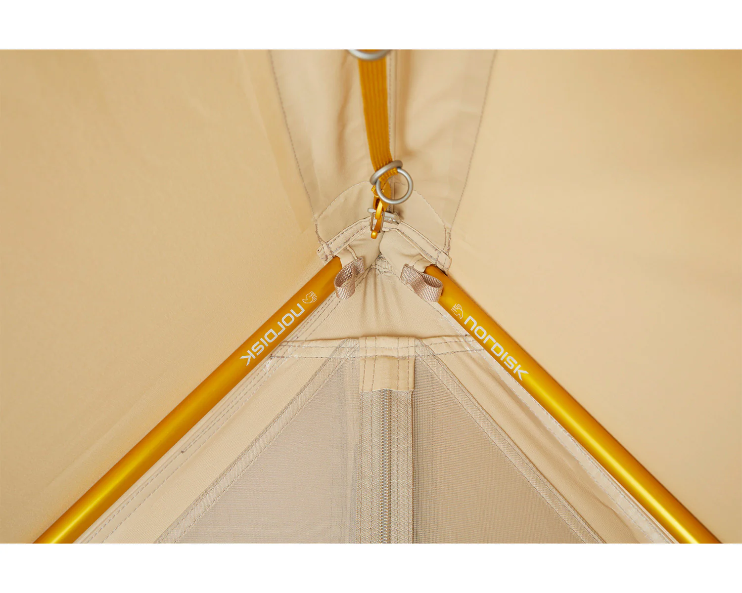 Ydun Tech Mini Glamping Tent Incl. Colour Pack - 2 person | Mustard Yellow - Image 15