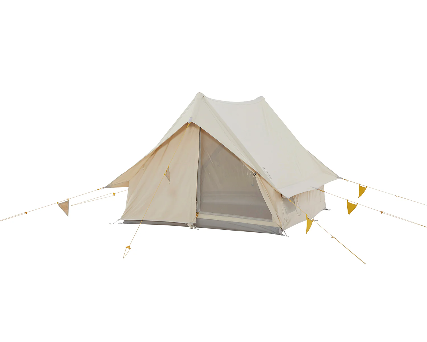 Ydun Tech Mini Glamping Tent Incl. Colour Pack - 2 person | Mustard Yellow - Image 3