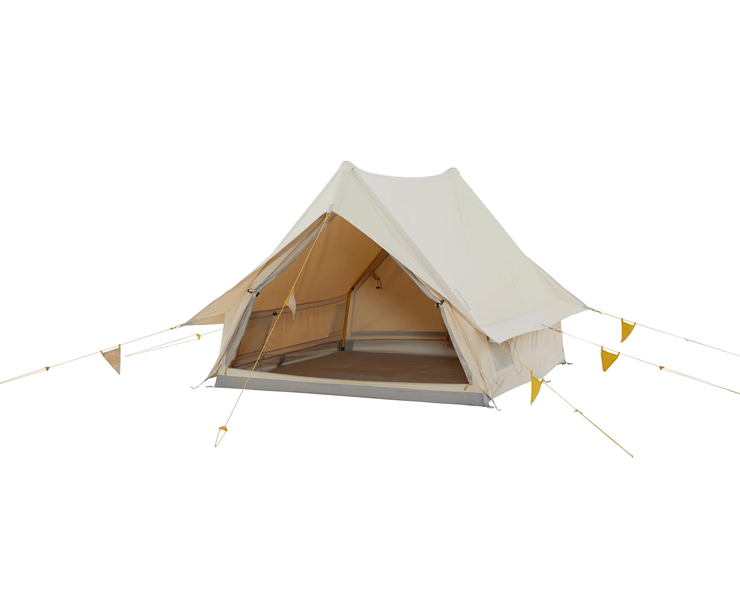 Ydun Tech Mini Glamping Tent Incl. Colour Pack - 2 person | Mustard Yellow - Image 6