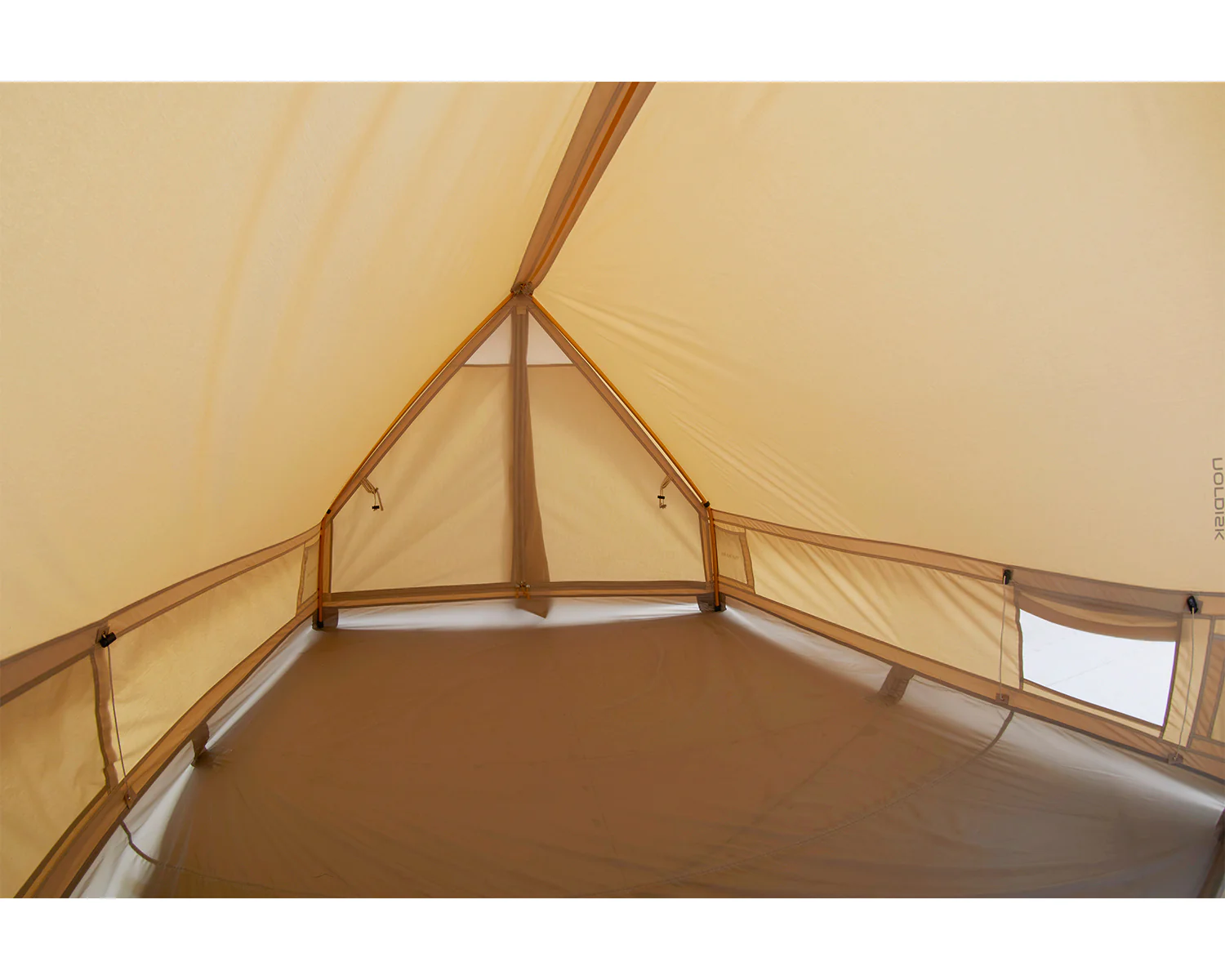 Ydun Tech Mini Glamping Tent Incl. Colour Pack - 2 person | Mustard Yellow - Image 7
