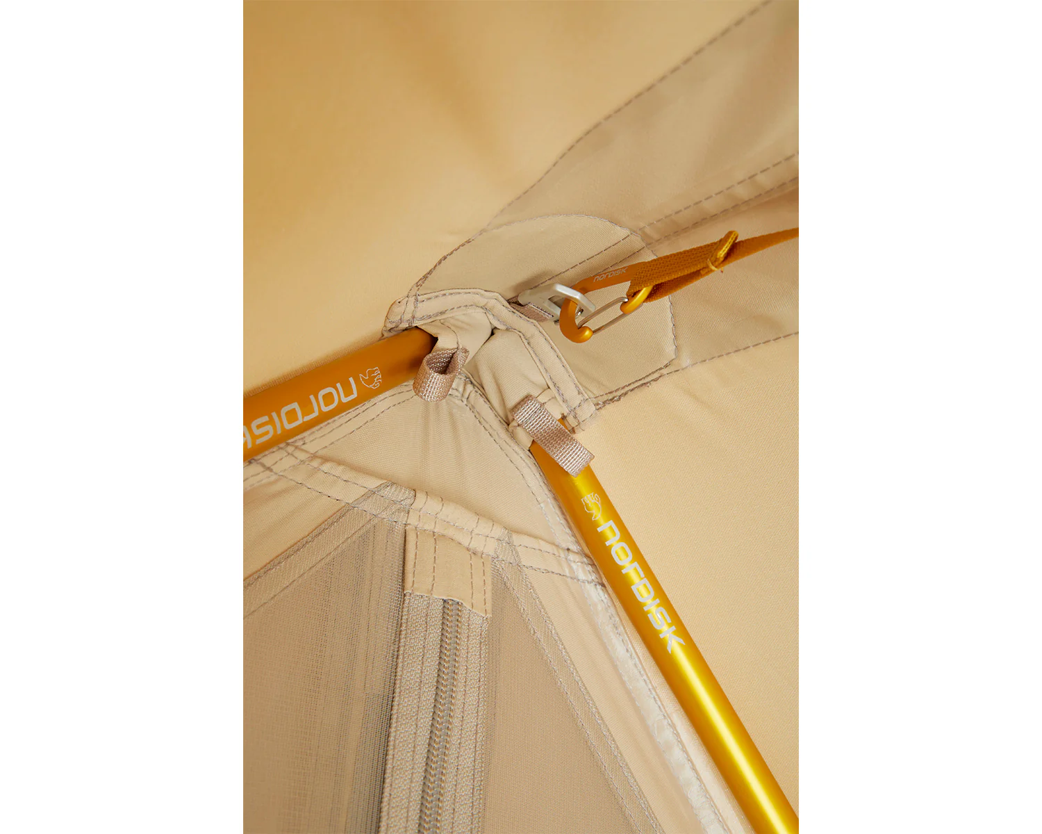Ydun Tech Mini Glamping Tent Incl. Colour Pack - 2 person | Mustard Yellow - Image 8