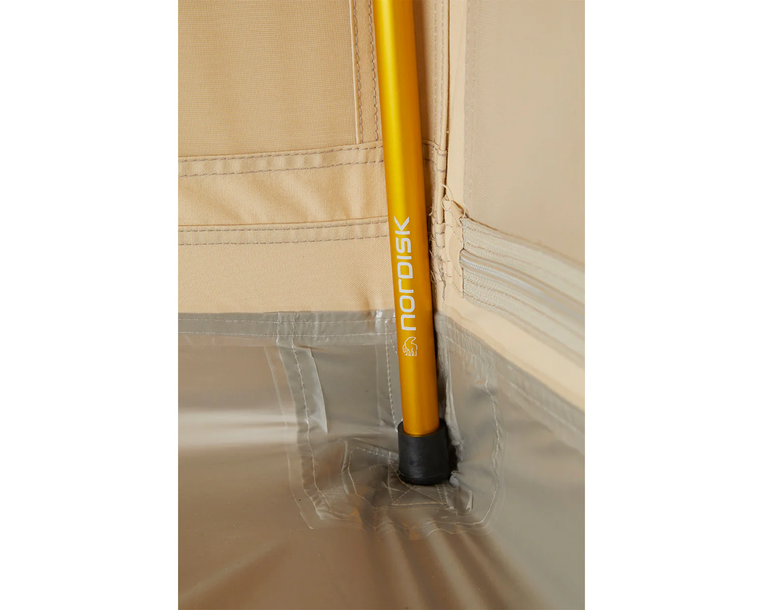 Ydun Tech Mini Glamping Tent Incl. Colour Pack - 2 person | Mustard Yellow - Image 9